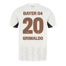 Bayer Leverkusen Alejandro Grimaldo #20 Bortatröja 2024-25 Korta ärmar